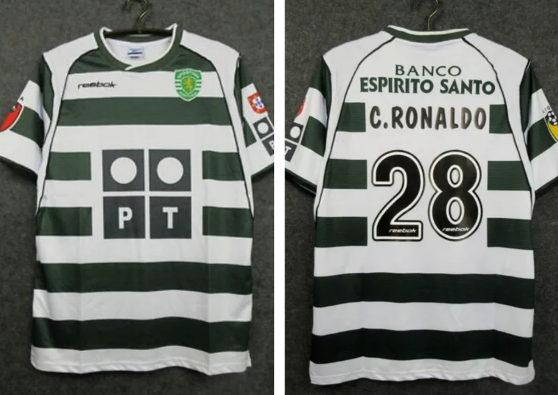 Sporting Lisbona - Ronaldo 28 Iconisch Shirt 2002/2003